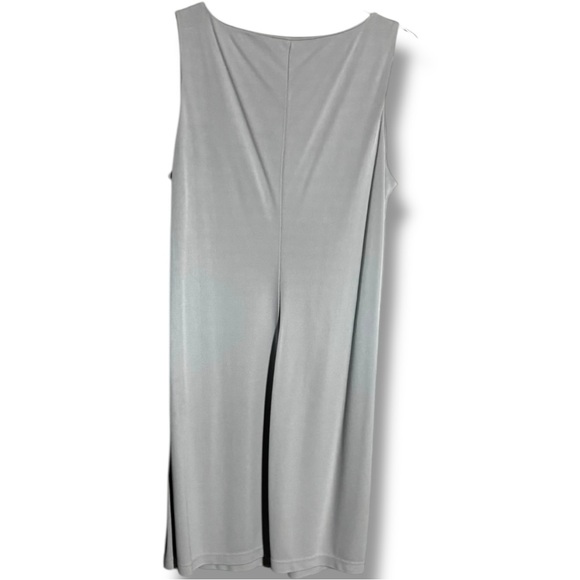 New York & Company Elegant Sleeveless Light Gray Knee Length A-line Mini Dress - Picture 14 of 15